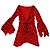 Vestido mini sin espalda de viscosa roja con estampado de leopardo Tom Ford - vista 2