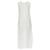 Autre Marque Raey striped semi sheer midi casual day dress Brown Beige Linen  ref.1898021