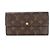 Portafoglio bifold Sarah Monogram di Louis Vuitton Marrone