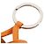 Ring Hermès Charm de bolso de plata con doble borla Hermes Carmen Uno Dos Castaño - vista 2