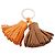 Ring Hermès Charm de bolso de plata con doble borla Hermes Carmen Uno Dos Castaño - vista 5