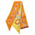 Hermès Hermes Silk Twilly DO RE BOUCLES Scarf Orange Cloth  ref.1898466