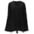 Autre Marque Dion Lee satin cape sleeve minimal V neck boxy short dress Black Viscose Cellulose fibre  ref.1898604