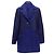 Issey Miyake cobalt taffeta tweed multi-texture jacket coat - view 3