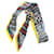 Hermès Hermes Silk Twilly Scarf Colliers de chiens Yellow Cloth  ref.1899247