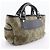 Céline Borsa a mano Celine Canvas Boogie Bag Khaki Verde - vista 3