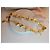 Collana vintage a forma di libellula Oscar de la Renta rara Bianco Giallo Gold hardware - vista 2