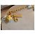 Collana vintage a forma di libellula Oscar de la Renta rara Bianco Giallo Gold hardware - vista 6