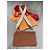 Pochette Louis Vuitton in Pelle Marrone Cognac - vista 4