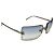 Gafas de sol Chanel CC Logo con strass azul plateado 4105-B Plata