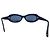 Occhiali da sole ovali tinti di blu navy con logo CC dorato Chanel 5007 D'oro - vista 3