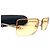 Gafas de sol Chanel CC Logo con strass marrón amarillo con tinte dorado Castaño