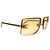 Gafas de sol Chanel CC Logo con strass marrón amarillo con tinte dorado Castaño - vista 2