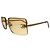 Gafas de sol Chanel CC Logo con strass marrón amarillo con tinte dorado Castaño - vista 3