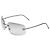 Gafas de sol transparentes plateadas sin montura Chanel 4035 Plata