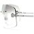 Gafas de sol transparentes plateadas sin montura Chanel 4035 Plata - vista 4