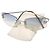 Chanel Silber Hellblau Ombre Randlose Sonnenbrille 4002 - Ansicht 2