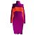 Dirk Bikkenbergs Vestido Dirk Bikkembergs de lã roxo e laranja S