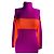 Dirk Bikkenbergs Vestido Dirk Bikkembergs de lã roxo e laranja S - vista 2