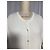Hugo Boss Cardigã canelado Boss em viscose branca Branco Cru - vista 10