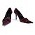 Dolce & Gabbana presenta queste sexy décolleté classiche a punta in pelle scamosciata e pelle di serpente bordeaux con fiocco. Bordò