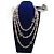 Coco Crush Chanel 2021 Pre-Fall Collana di Perle di Cristallo Dorato Gold hardware