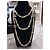 Coco Crush Chanel 2021 Pre-Fall Collana di Perle di Cristallo Dorato Gold hardware - vista 3