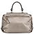 Borsa a mano in pelle Gancini di Salvatore Ferragamo 2way Argento Auth bs20081 - vista 2