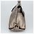 Borsa a mano in pelle Gancini di Salvatore Ferragamo 2way Argento Auth bs20081 - vista 3