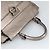 Borsa a mano in pelle Gancini di Salvatore Ferragamo 2way Argento Auth bs20081 - vista 6
