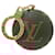 Louis Vuitton Keychain with Light Monogram M51910 Golden Metallic Metal  ref.1901883