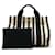 Hermès Cannes PM Canvas Tote Bag Schwarz Leinwand