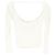 Jacquemus Le T-shirt Lucciu Stretch Woven Top en Lyocell Blanco Crudo - vista 2