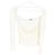 Jacquemus Le T-shirt Lucciu Stretch Woven Top en Lyocell Blanco Crudo - vista 4
