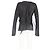 Giacca avvolgente Rick Owens in pelle nera Nero - vista 6
