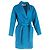 Abrigo largo de lana afeltada azul de Diane von Furstenberg