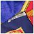 Foulard in seta Hermès Carré 90 Blu Navy Oro - vista 5