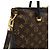 Borsa tote Louis Vuitton Monogram Pallas M42756 Nero - vista 5