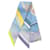 Hermès Hermes Silk Twilly EX-LIBRIS Scarf Blue Cloth  ref.1902933