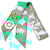 Hermès Hermes Silk Twilly Dress Code Scarf Green Cloth  ref.1903263