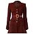 Chanel Bouclé Woll Set Jacke und Hose Dunkelrot Bordeaux