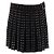 Christian Dior Falda mini plisada negra con ojales Dior Negro