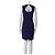 Diane Von Furstenberg DvF Amy Viskose-Jersey-Kleid mit atemberaubenden Ausschnitten Dunkelviolett - Ansicht 2
