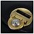 Borsa a spalla Gianni Versace in pelle nera e oro Auth bs20156 Nero D'oro - vista 10