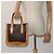 Céline Borsa a mano in tela Macadam CELINE in pelle PVC marrone Auth ar12154 - vista 3