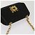 Borsa a spalla CHANEL Chain Gripoix in suede nero CC Auth hk1073 - vista 6