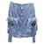 Jupe cargo en satin Fendi Baguette avec boucle FF Viscose Fibre de cellulose Bleu  ref.1904675