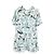 Vestido Mini Impreso Red Valentino en Poliéster Turquesa - vista 4