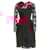 Autre Marque Huishan Zhang floral embroidery lace spot cocktail dress Red Cotton  ref.1905383