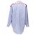 Camisa oversized a rayas con logo BB de Balenciaga Demna